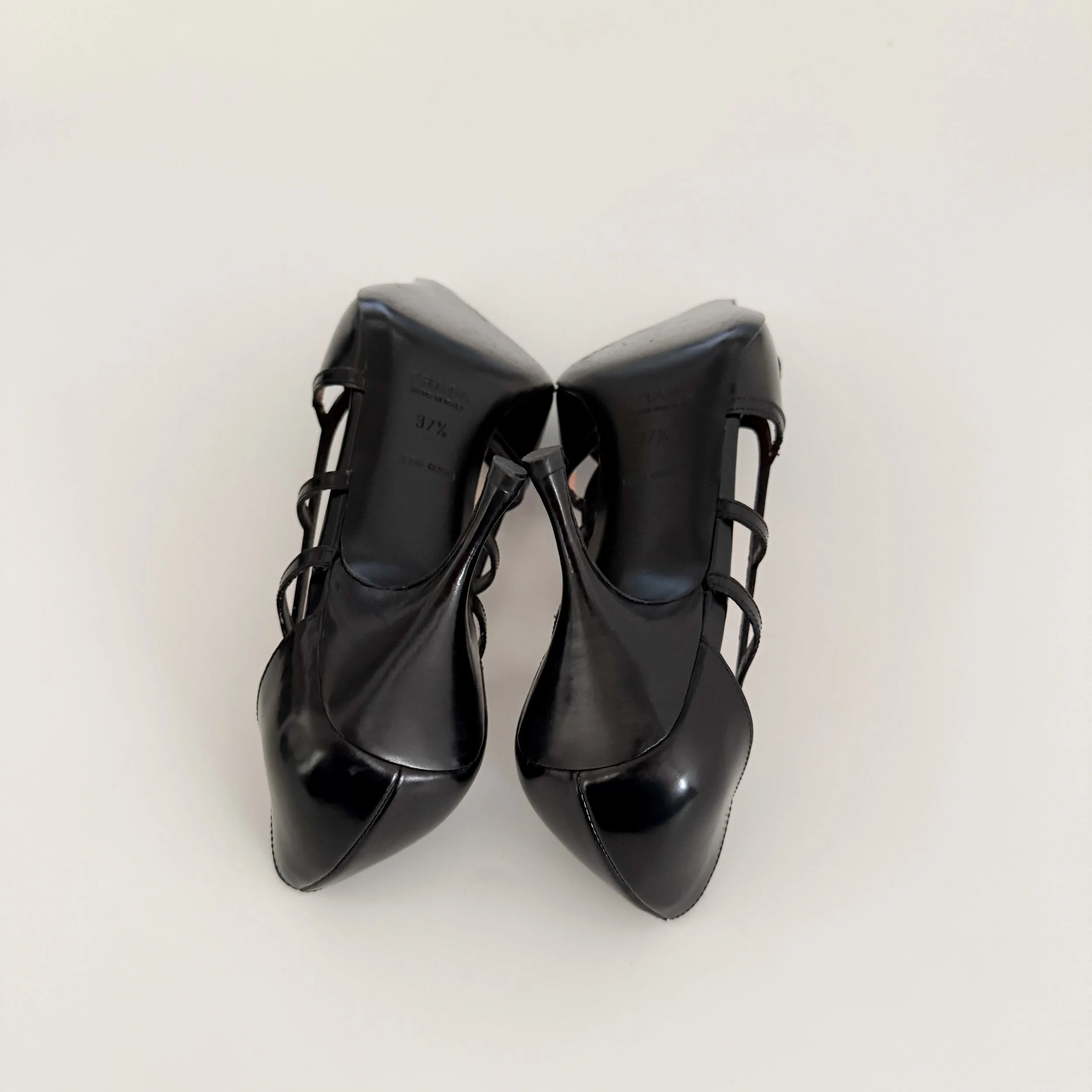 Miu Miu Vintage Denim Flower Sandal Heels (US 7.5 / IT 37.5